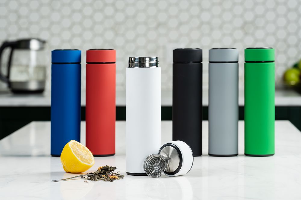 Термос с ситечком Percola, синий — изображение 9