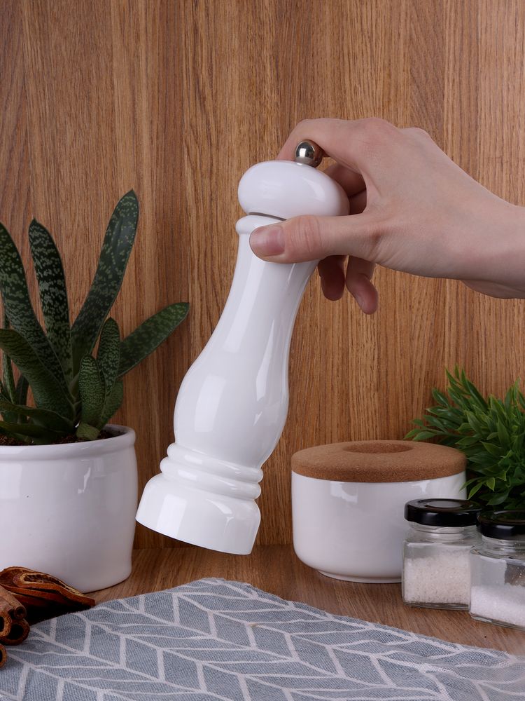 Механическая мельница для специй Gambit, белая — изображение 6