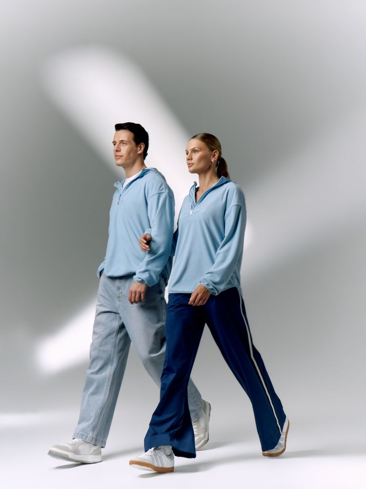 Анорак флисовый унисекс Fliska, голубой — изображение 15