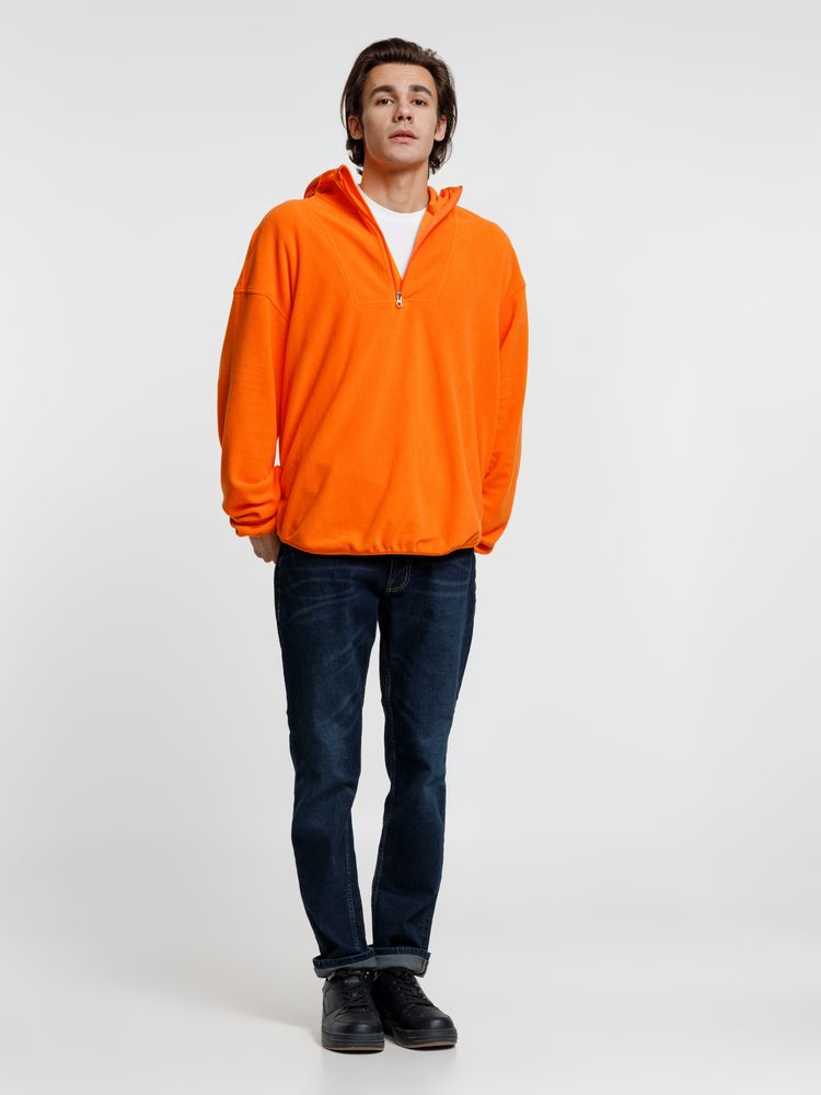 Анорак флисовый унисекс Fliska, оранжевый — изображение 11