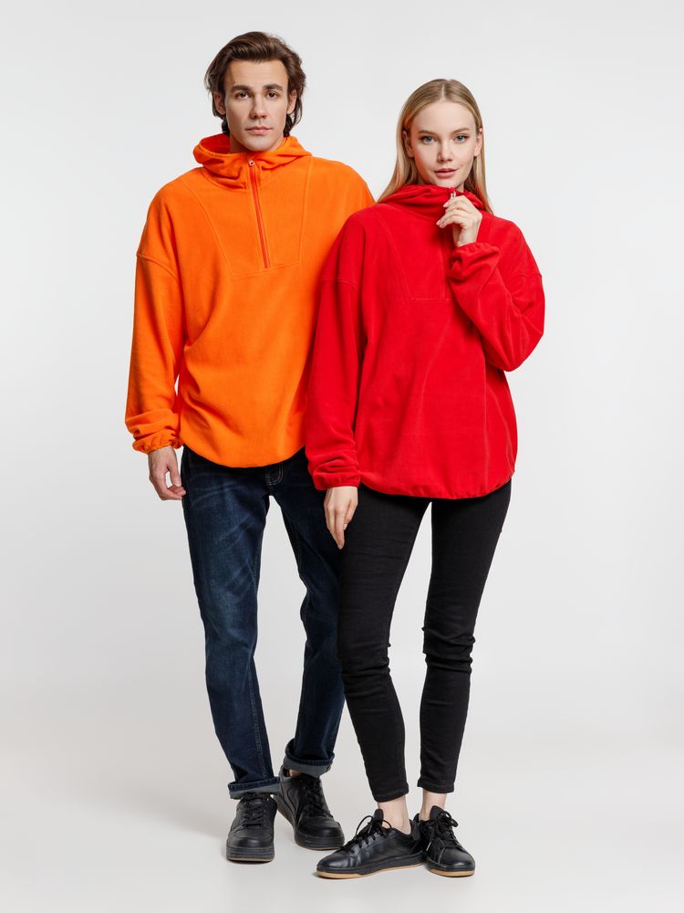 Анорак флисовый унисекс Fliska, оранжевый — изображение 12