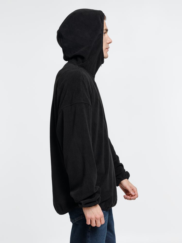 Анорак флисовый унисекс Fliska, черный — изображение 9