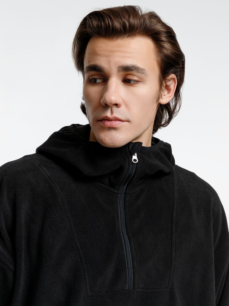 Анорак флисовый унисекс Fliska, черный — изображение 10