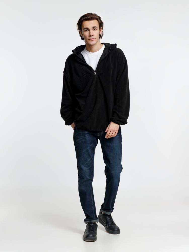 Анорак флисовый унисекс Fliska, черный — изображение 11