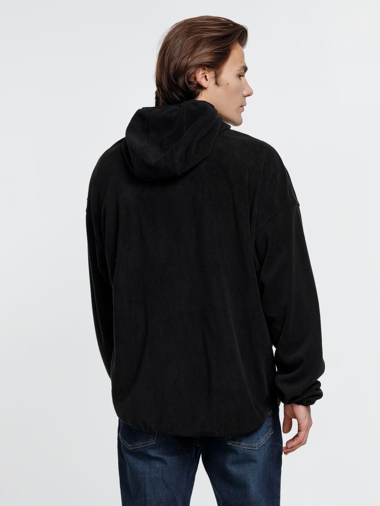 Анорак флисовый унисекс Fliska, черный — изображение 8