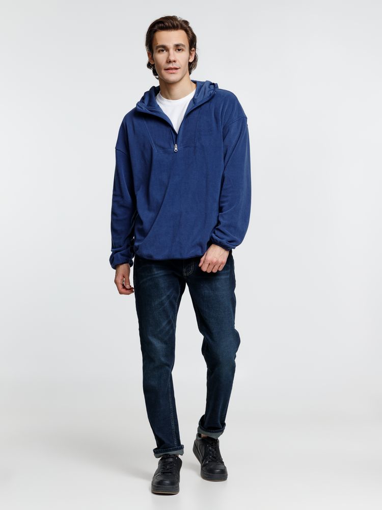 Анорак флисовый унисекс Fliska, темно-синий — изображение 11