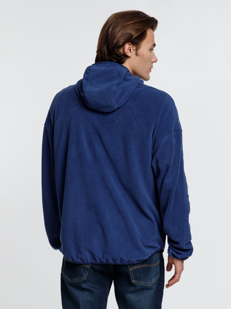 Анорак флисовый унисекс Fliska, темно-синий — изображение 8