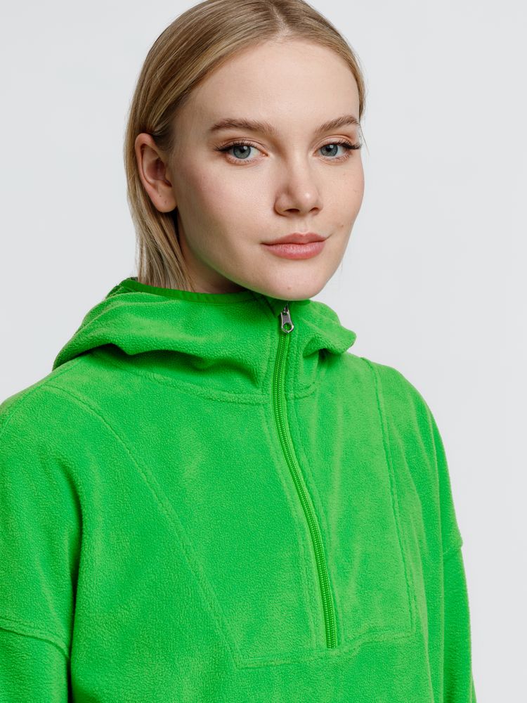 Анорак флисовый унисекс Fliska, зеленое яблоко — изображение 10