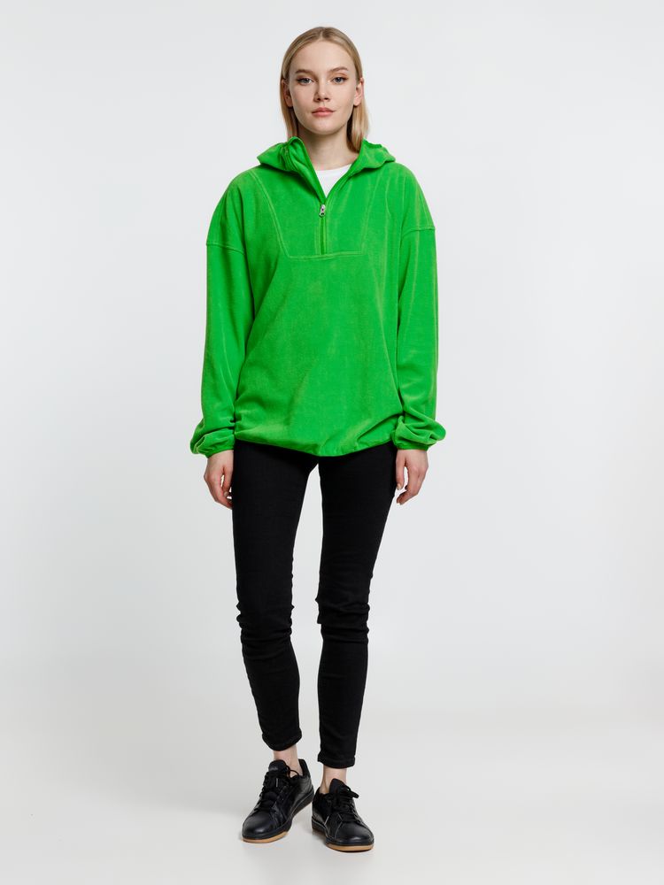 Анорак флисовый унисекс Fliska, зеленое яблоко — изображение 11