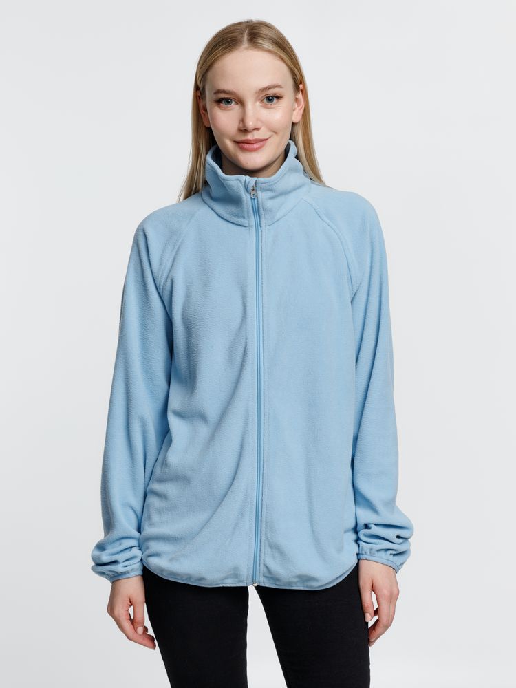 Куртка флисовая унисекс Fliska, голубая — изображение 8