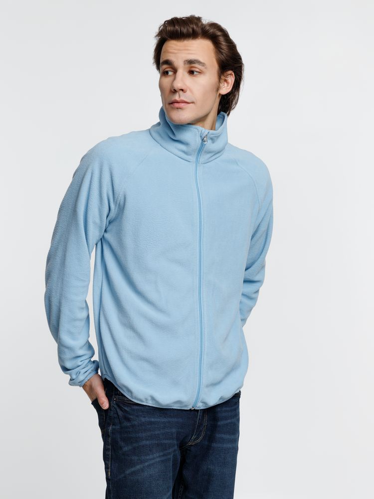 Куртка флисовая унисекс Fliska, голубая — изображение 12