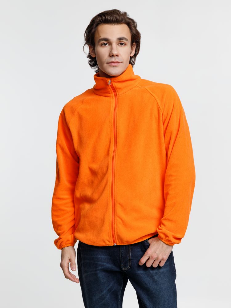 Куртка флисовая унисекс Fliska, оранжевая — изображение 8