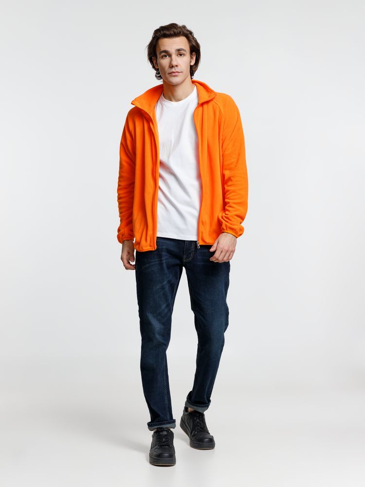 Куртка флисовая унисекс Fliska, оранжевая — изображение 11