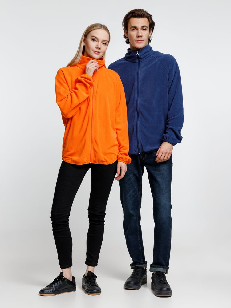 Куртка флисовая унисекс Fliska, оранжевая — изображение 16