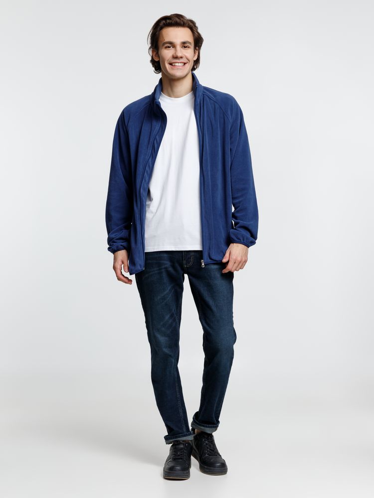 Куртка флисовая унисекс Fliska, темно-синяя — изображение 11