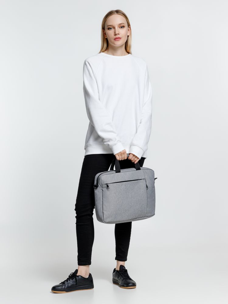 Сумка для ноутбука Oneworld, серая — изображение 13