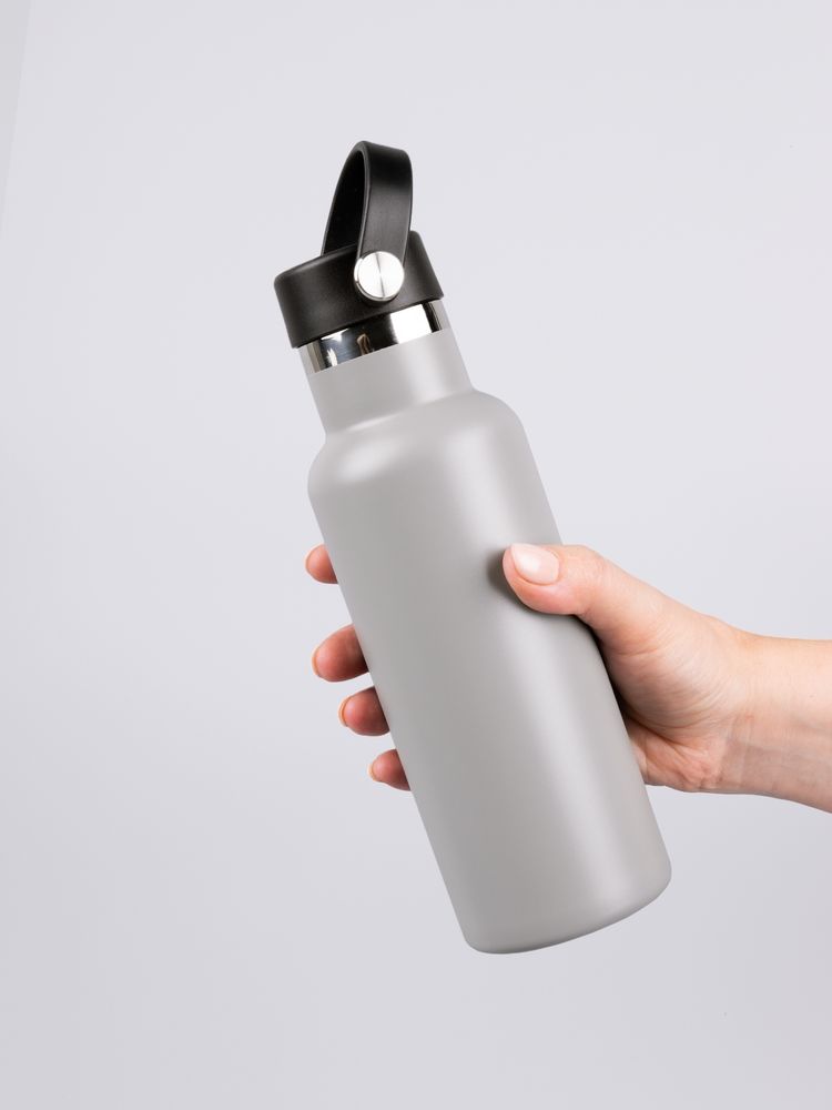 Термобутылка Bidon, серая — изображение 11
