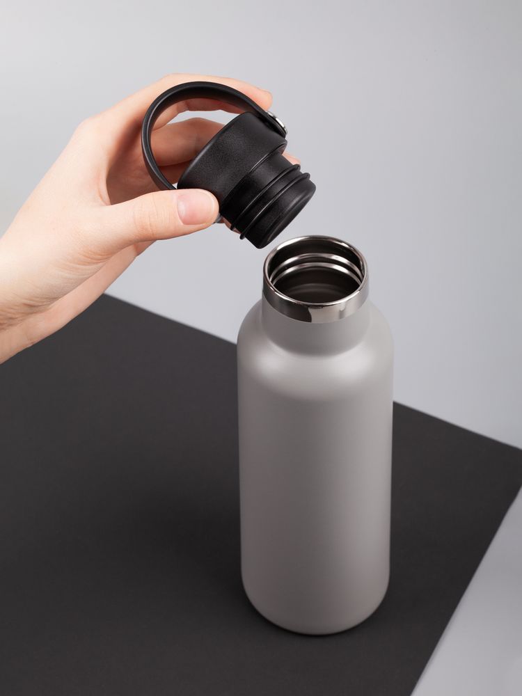 Термобутылка Bidon, серая — изображение 10