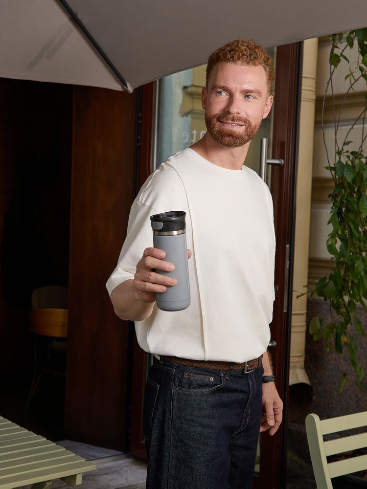 Термостакан Kilkee, серый — изображение 8