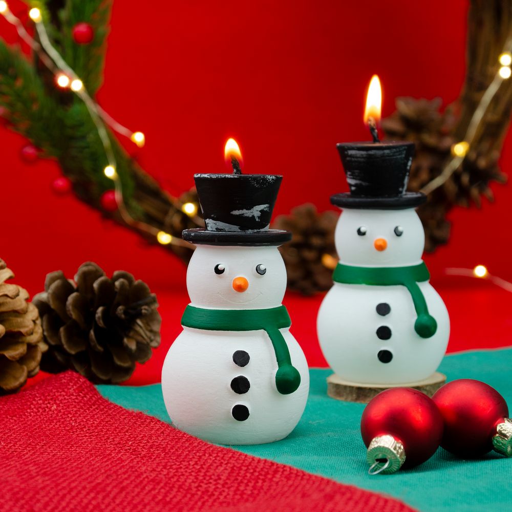 Свеча Home Lights, снеговик — изображение 7