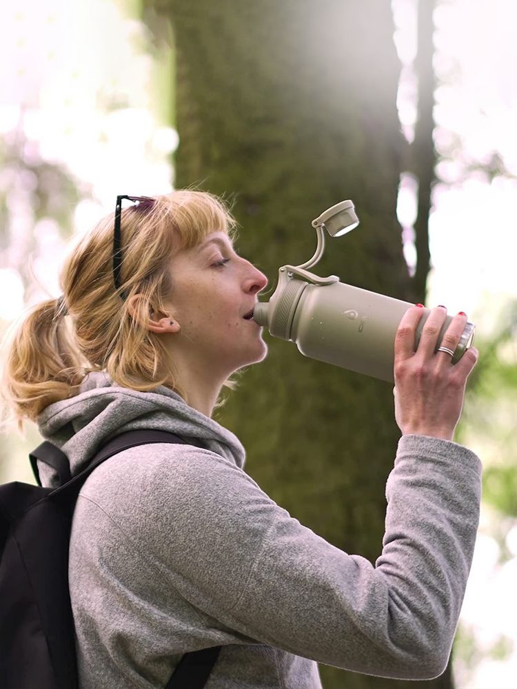 Термобутылка Fujisan XL, серая — изображение 17