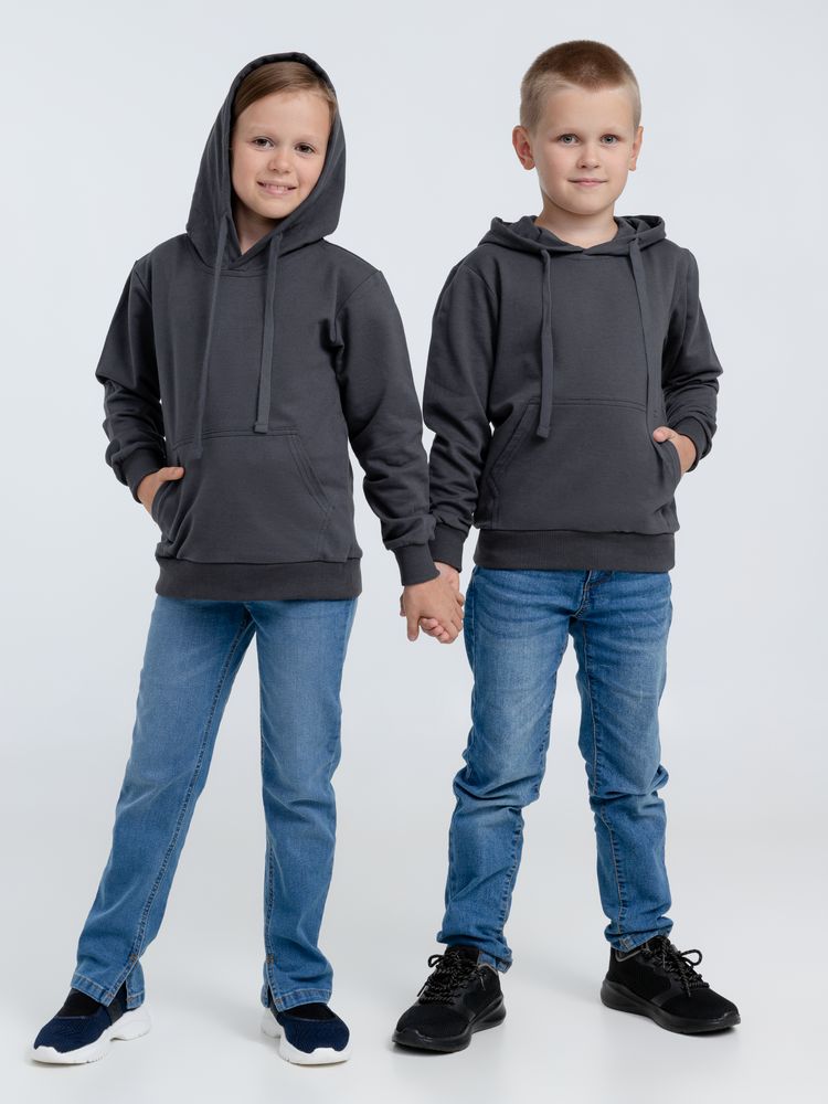 Худи детское Kirenga Kids 2.0, темно-серое (графит) — изображение 10
