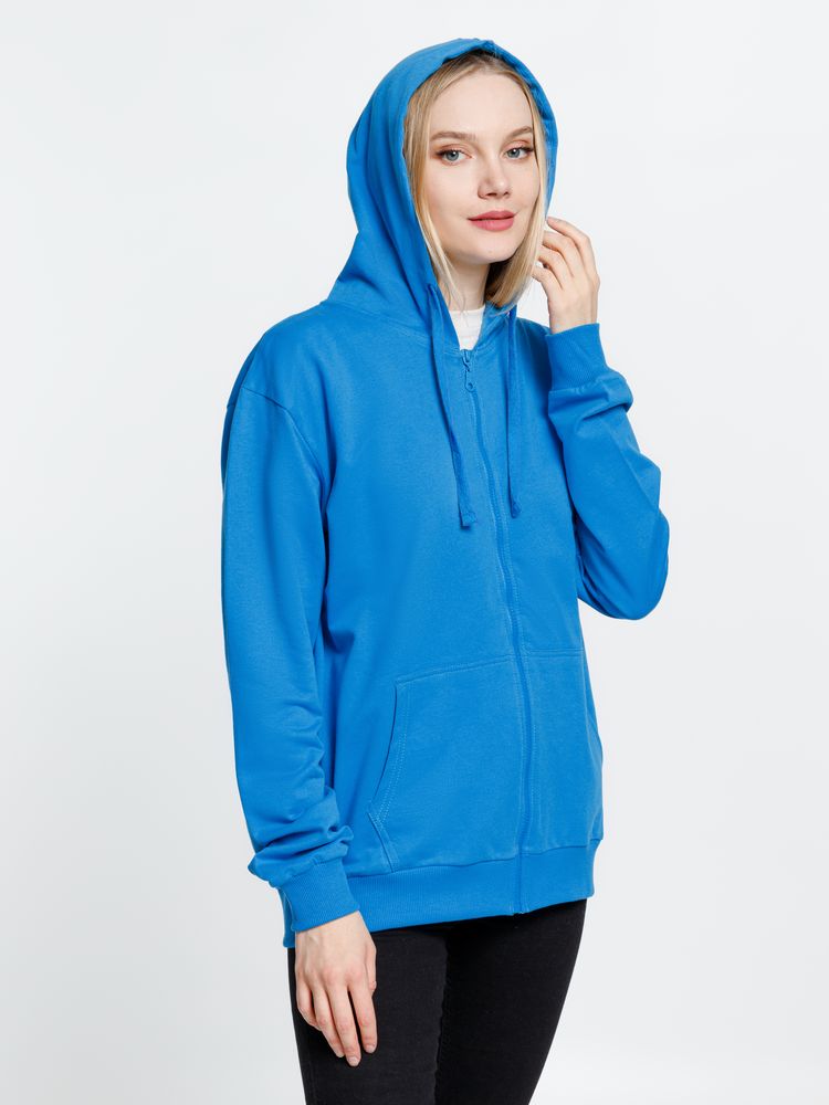 Толстовка на молнии с капюшоном Siverga 2.0, бирюзовая — изображение 14