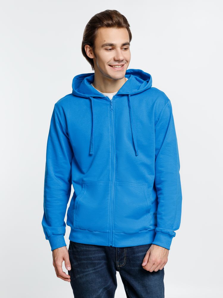 Толстовка на молнии с капюшоном Siverga 2.0, бирюзовая — изображение 8