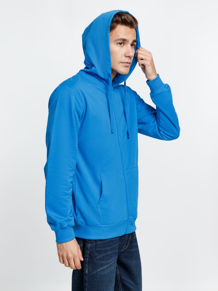 Толстовка на молнии с капюшоном Siverga 2.0, бирюзовая — изображение 9