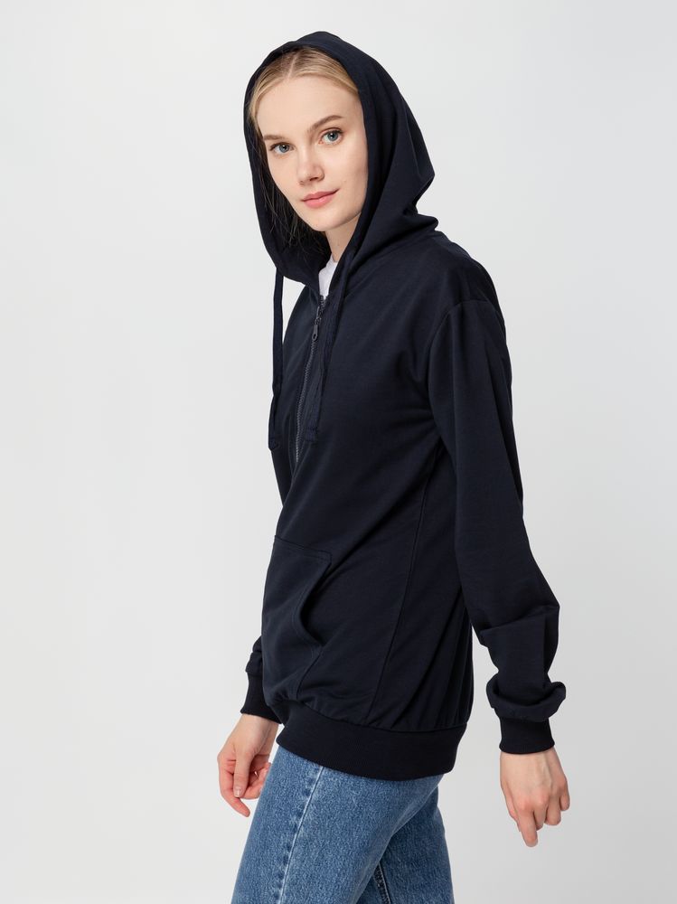 Толстовка на молнии с капюшоном Siverga 2.0, темно-синяя — изображение 14
