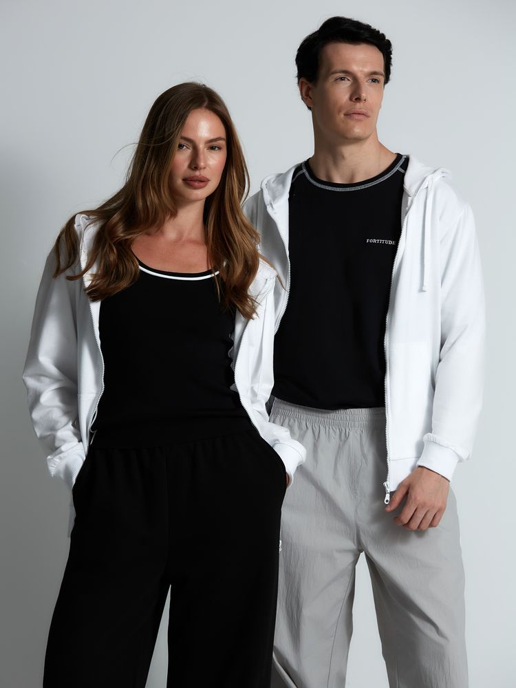 Толстовка на молнии с капюшоном Siverga 2.0, белая — изображение 19