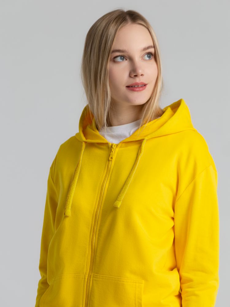 Толстовка на молнии с капюшоном Siverga 2.0, желтая — изображение 11