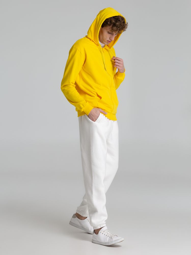 Толстовка на молнии с капюшоном Siverga 2.0, желтая — изображение 9