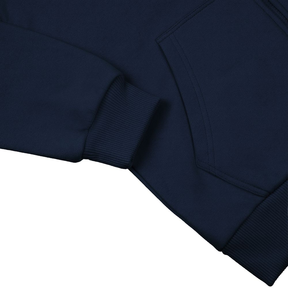 Толстовка на молнии с капюшоном Siverga Heavy 2.0, темно-синяя — изображение 4