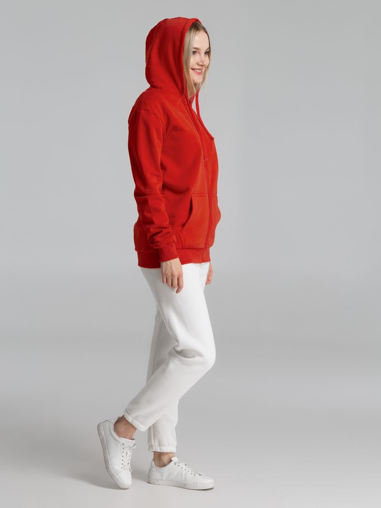 Толстовка на молнии с капюшоном Siverga Heavy 2.0, красная — изображение 14