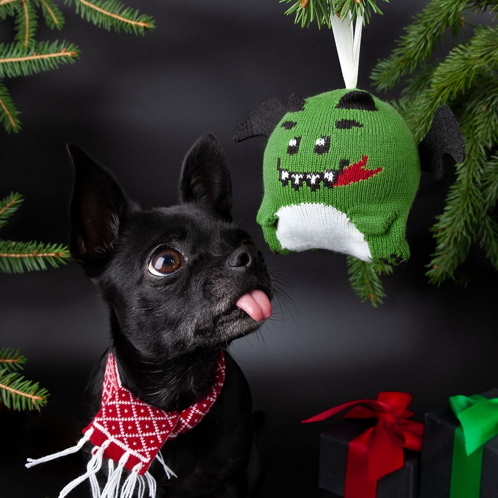 Елочный шар «Дракон», зеленый — изображение 7