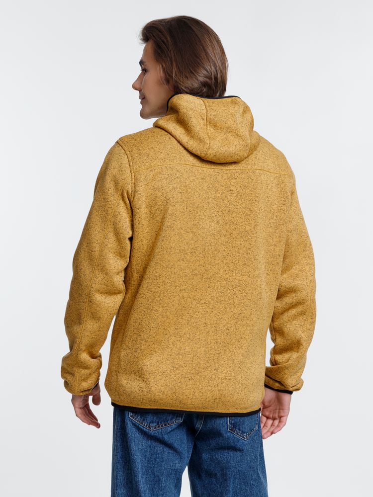 Куртка с капюшоном унисекс Gotland, горчичная — изображение 10