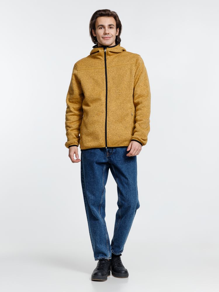 Куртка с капюшоном унисекс Gotland, горчичная — изображение 12