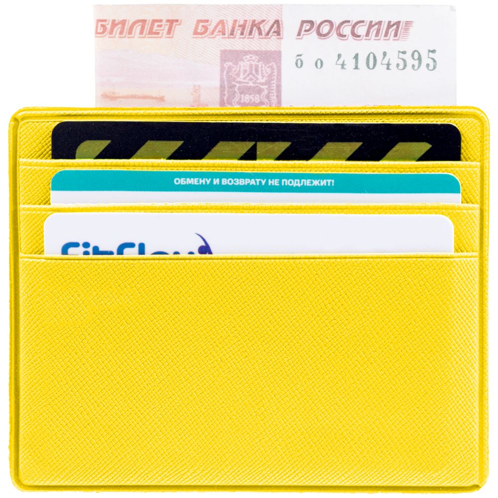 Чехол для карточек Devon, желтый — изображение 4