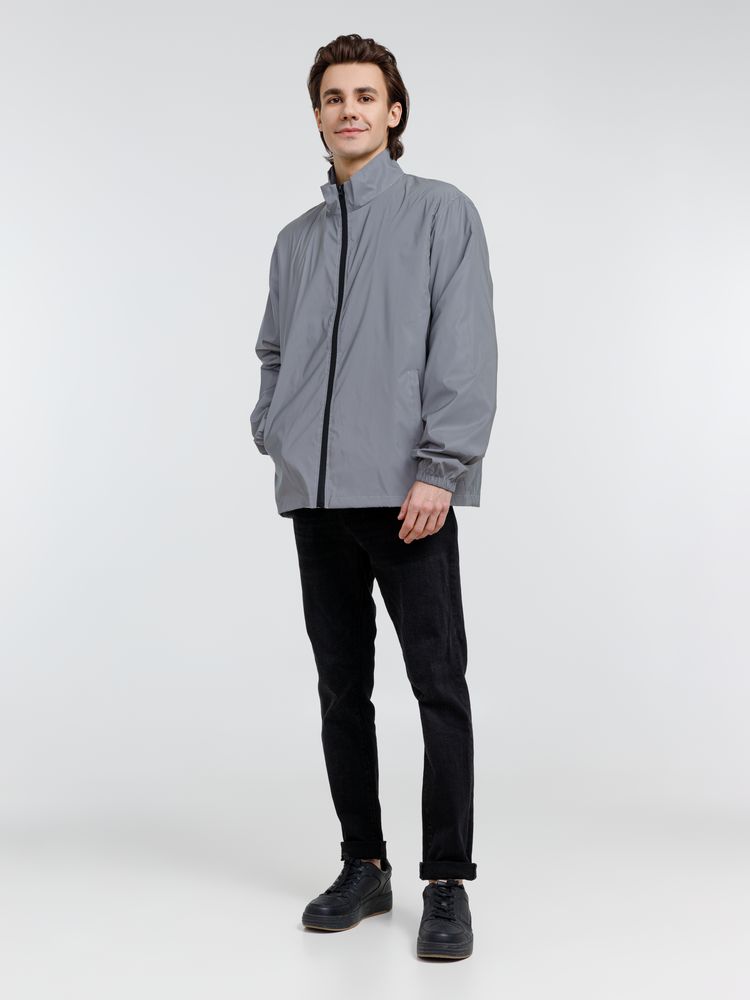 Ветровка Manifest 2.0 из светоотражающей ткани, серая — изображение 17