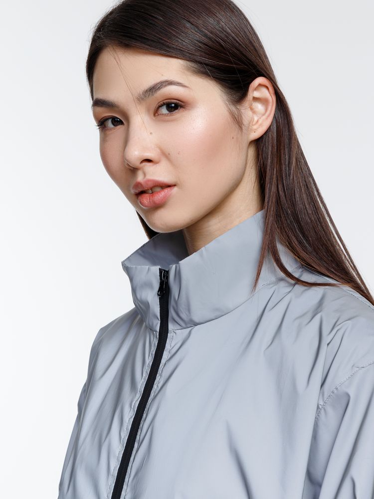 Ветровка Manifest 2.0 из светоотражающей ткани, серая — изображение 12