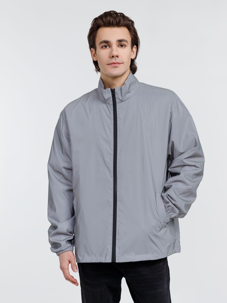 Ветровка Manifest 2.0 из светоотражающей ткани, серая — изображение 15