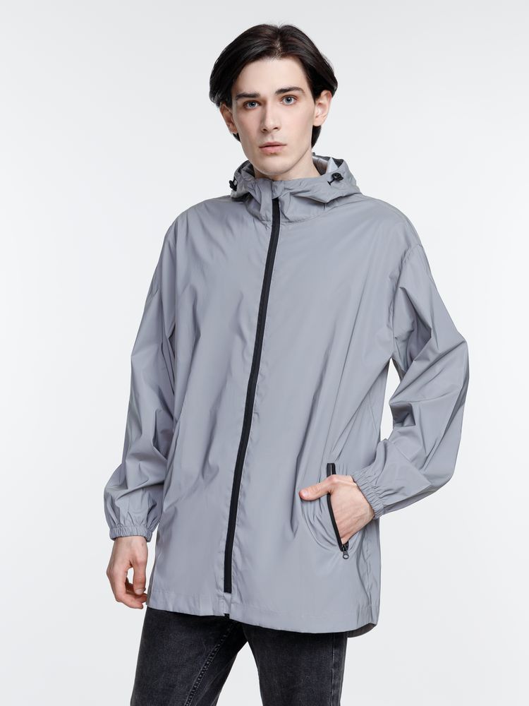 Парка Manifest из светоотражающей ткани, серая — изображение 11