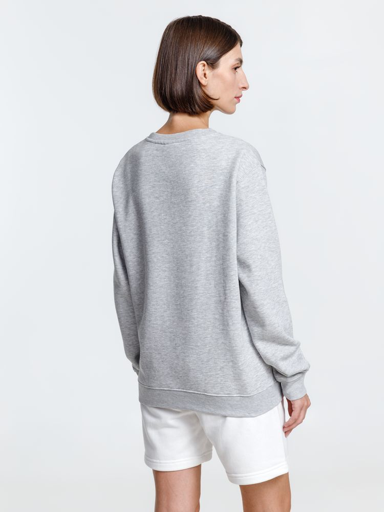 Свитшот унисекс Delta, серый меланж — изображение 8