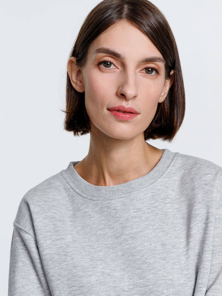 Свитшот унисекс Delta, серый меланж — изображение 9