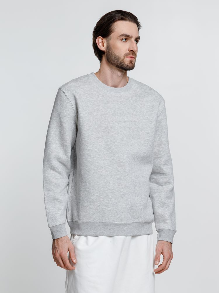 Свитшот унисекс Delta, серый меланж — изображение 11