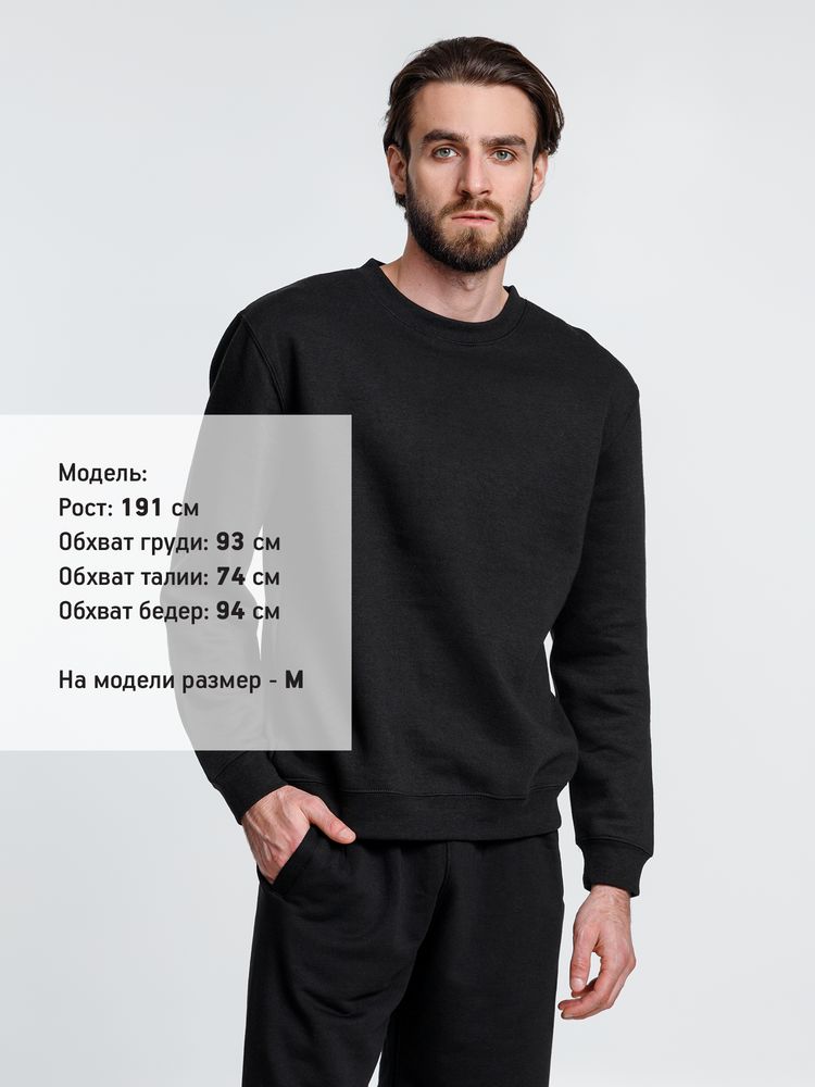 Свитшот унисекс Delta, черный — изображение 6