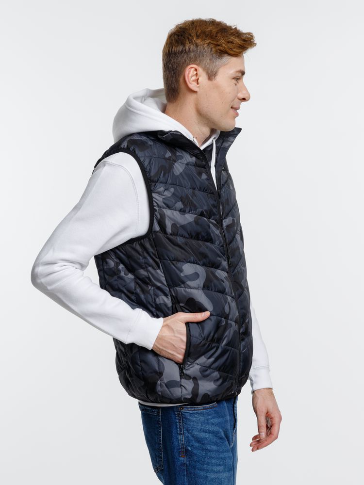 Жилет с подогревом Thermalli Valmorel, серый камуфляж — изображение 13