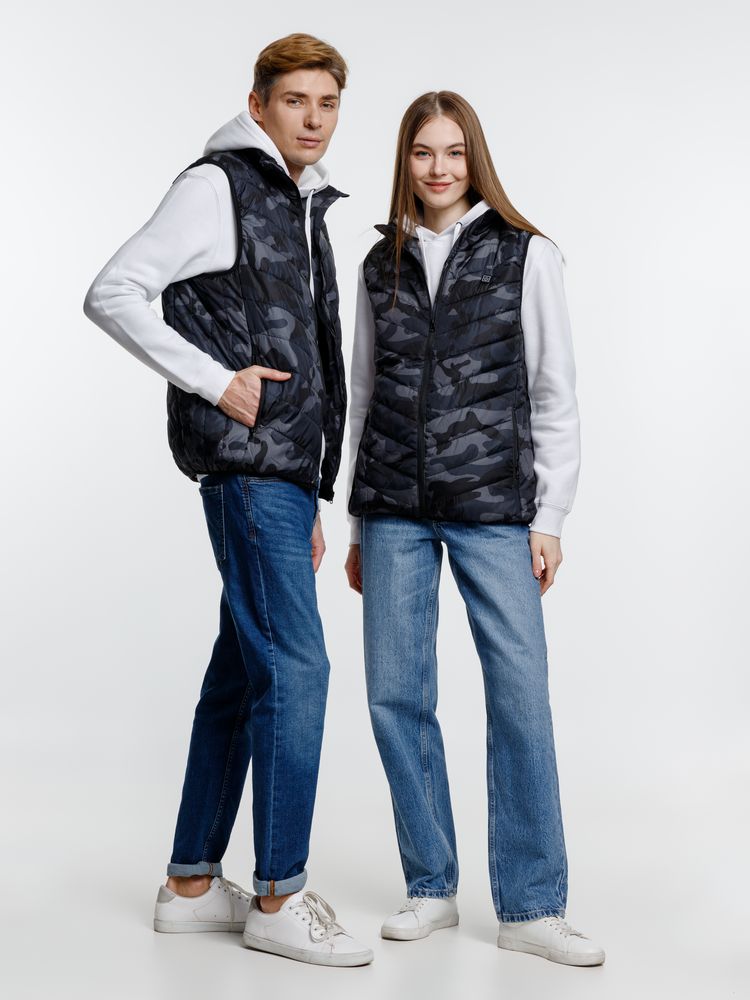 Жилет с подогревом Thermalli Valmorel, серый камуфляж — изображение 20