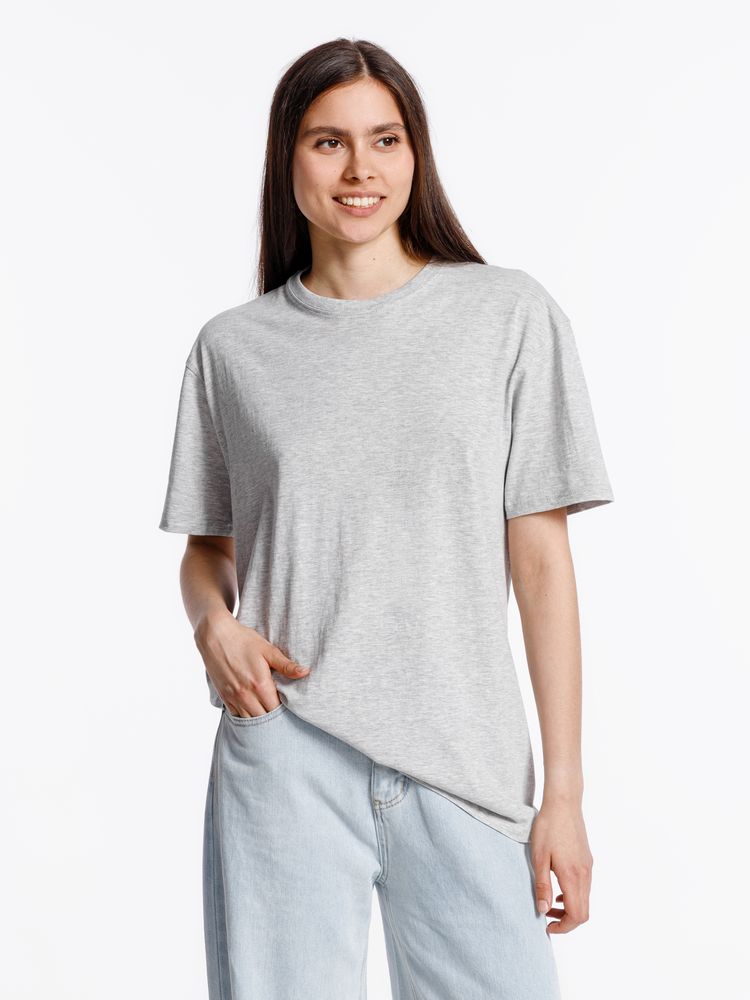 Футболка унисекс Streetwise, серый меланж — изображение 11